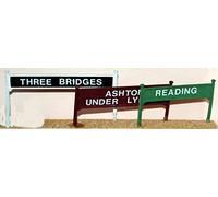 Langley Models 2 large Station Name Board 68x8mm BLANK OO Scale UNPAINTED Kit F138