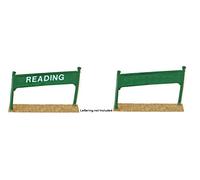 Langley Models 2 small Station Name Board 46x8mm BLANK OO Scale UNPAINTED Kit F139
