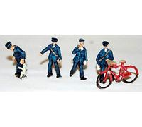 Langley Models 4 Postman Figures + Bicycle OO Scale Metal Model PAINTED F250p