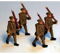 Langley Models 4 Soldiers OO Scale Metal Model PAINTED F49p