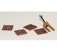 Langley Models 4 wooden pallets + 1 pallet truck N Scale UNPAINTED Model Kit A99