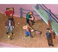Langley Models 6 Builders/tradesmen figures OO Scale UNPAINTED Model Kit F171