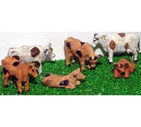 Langley Models 6 Cows Farm Scene N Scale UNPAINTED Metal Model Kit A63
