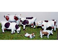 Langley Models 6 Cows TT Scale 3mm UNPAINTED Metal Model Kit TT7