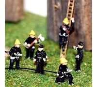 Langley Models 6 Firefighters N Scale UNPAINTED Metal Model People Figures A106