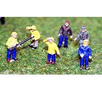 Langley Models 6 Fisherman / Trawler-men Figures N Scale UNPAINTED Kit A107