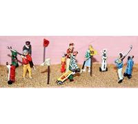 Langley Models 6 Golfers + Equipment OO Scale Metal Model PAINTED F167p