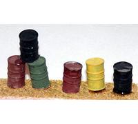 Langley Models 6 Oil drums OO Scale UNPAINTED Metal Model Kit F103