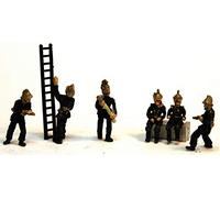 Langley Models 6 Victorian / Edwardian Firemen OO Scale UNPAINTED Kit F134b