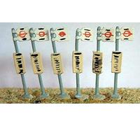 Langley Models Bus stops set of 6 N Scale UNPAINTED Metal Model Kit A23