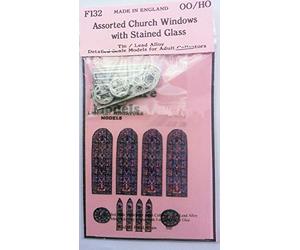 Langley Models Church Window frames + Painted stained glass Film OO Scale F132