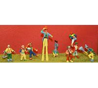 Langley Models Circus 8 Clowns OO Scale UNPAINTED Metal Model Kit CIR1