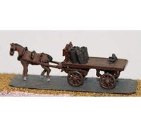 Langley Models Coal cart horse drawn N Scale UNPAINTED Metal Model Kit E22