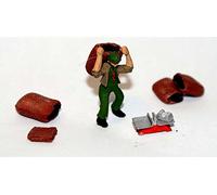 Langley Models Coalman + Coal Sacks OO Scale Metal Model PAINTED F235p