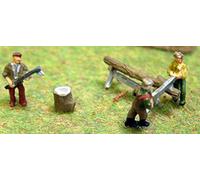 Langley Models Forester Lumberjacks Tree Surgeon N Scale UNPAINTED Model Kit A85