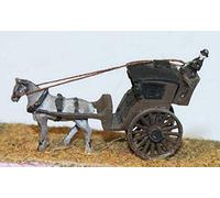 Langley Models Horse Drawn Cart / Hansom Cab N Scale UNPAINTED Model Kit E16