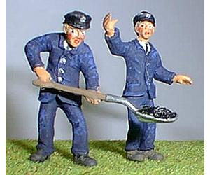 Langley Models Loco Crew Engine Driver + Fireman O Scale UNPAINTED Kit OF17