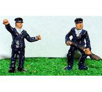 Langley Models Loco Crew N Scale Metal Model People Figures PAINTED A60p