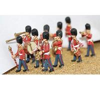 Langley Models Marching Guards Band 10 figures OO Scale UNPAINTED Model Kit F109
