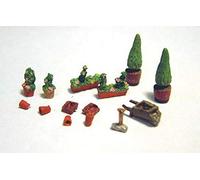 Langley Models Plant pots flower tubs gardening equipment N Scale UNPAINTED Kit A94
