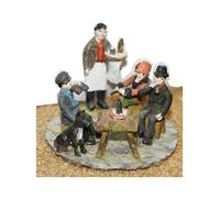 Langley Models Pub or Café Scene Figures Stools Table OO Scale UNPAINTED Kit F13