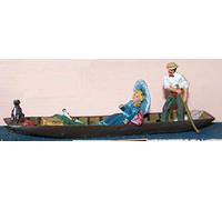 Langley Models Punting set punt man lady passenger dog OO Scale UNPAINTED Kit F59