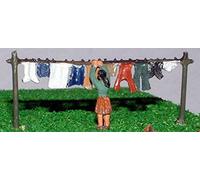 Langley Models Washing line N Scale Metal Model People Figures PAINTED A62p