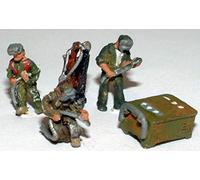 Langley Models Welding Scene N Scale Metal Model People Figures PAINTED A91p