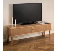 Langley TV Unit - 2 Door - Fluted - Oak