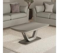 langley wooden coffee table with glass top in graphite