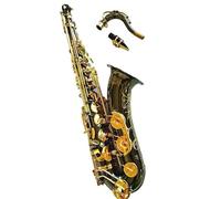 LANGLIE Black Nickel Gold Saxophone Sax B Flat Tenor Saxophone Playing Professionally (Bag)