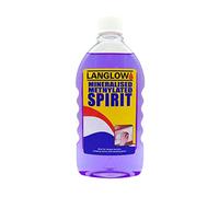Langlow Methylated Spirits 500ml - High Strength Cleaning & Degreasing Solvent for Glass, Plastics & Tools - Fast Evaporating, Residue Free