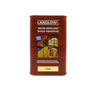 Langlow Wood Preserver Clear 1L - Deep Penetrating Timber Treatment for Structural Wood with Anti Fungal & Rot Resistance