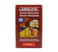Langlow Wood Preserver Red Cedar 5L - Deep Penetrating Timber Treatment for Structural Wood with Anti Fungal & Rot Resistance