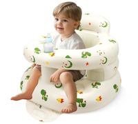 LANGNIDORIS Inflatable Baby Seat for Babies from 3-36 Months, Anti-Fall Foldable Baby Seat Aid, Floor Seat Support (Dinosaur)