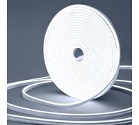 LangPlus+ LED Neon Strip Lights 10M Dimmable 1200 LEDs Cool White 6500K 24V LED Rope Lights IP65 Waterproof Silicone Flexible Neon Light Strips for Kitchen Bedroom Garden Outdoor Indoor Decor