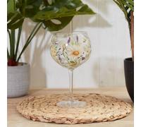 Langs Daisy Bee Floral Clear Gin Balloon Glass