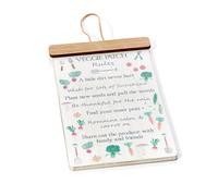 Langs Garden Vegetable Patch Rules Plaque Sign