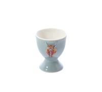 Langs Highland Cow Egg Cup Embossed Stoneware Holder for Eggs