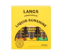 Langs - Liquid Sunshine Miniature Gift Pack 3 x 5cl - Rum
