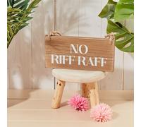 Langs Wooden Drink Plaque No Riff Raff Sign