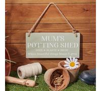 Langs Wooden Plaque Mum's Potting Shed Sign