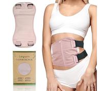 Langsprit Castor Oil Pack Wrap,Organic Cotton Castor Oil Packs for Liver Detox,Pink-2 L