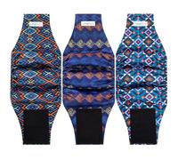 Langsprit Male Belly Bands for Dogs (Pack of 3) - High Absorbing Washable Dog Wraps - Reusable Small Doggy Puppy Diapers Plaid-2 M