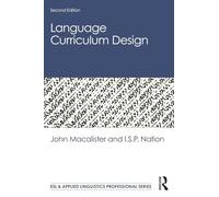 Language Curriculum Design (ESL & Applied Linguistics Professional Series)