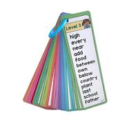 Language Flashcards Sight Words Learning Tool High Frequency Word Educational Toy for Reading Fluency Double Sided Vocabulary
