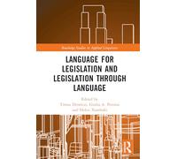 Language for Legislation and Legislation through Language – Routledge Studies in Applied Linguistics