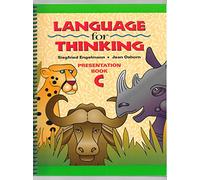 Language for Thinking, Teacher Presentation Book C (DISTAR LANGUAGE SERIES)