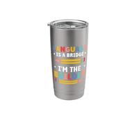 Language is a Bridge I'm the Builder - Dual Language Teacher Stainless Steel Insulated Tumbler
