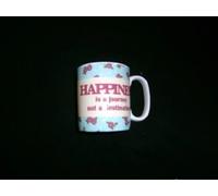 language of life mug happiness is a journey not a destination
